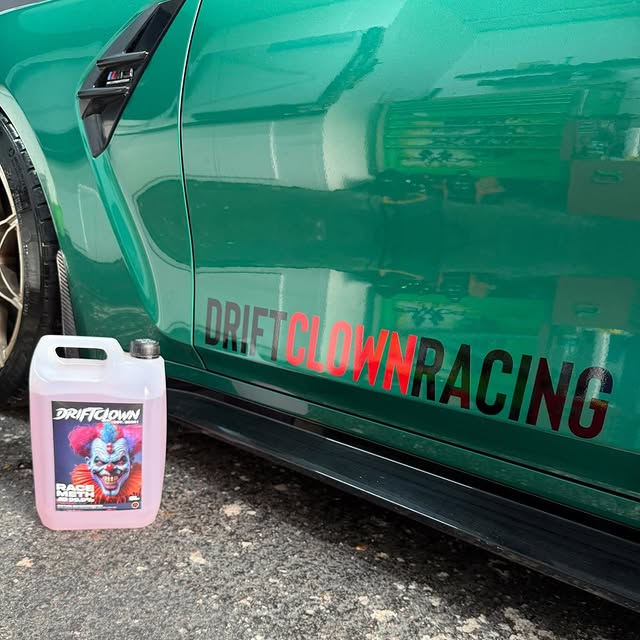Race Meth bottle beside the green M24 TED BMW
